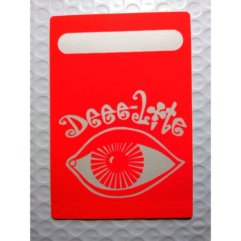 Deee-Lite Groove Is In The Heart Backstage Pass Vintage Cloth Fabric 1990 Dance
